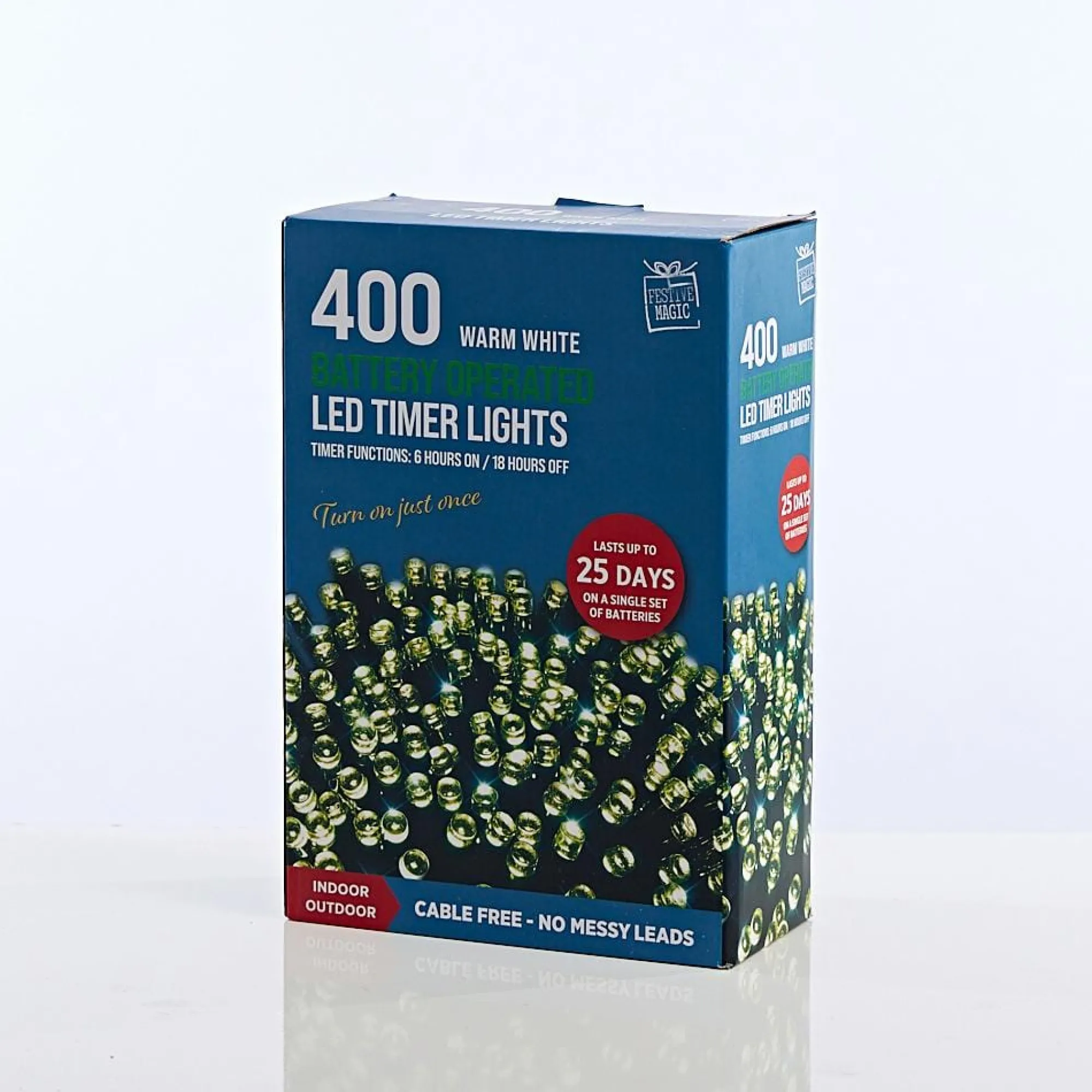 Battery Operated Lights>Christmas World 400 Led Battery Fairy Lights