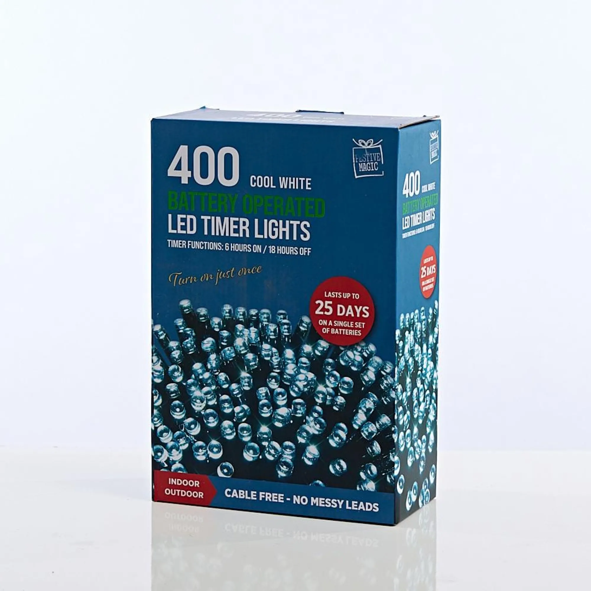 Battery Operated Lights>Christmas World 400 Led Battery Fairy Lights