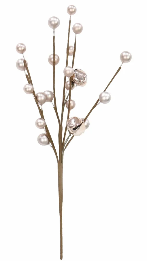 Pick & Berries>Christmas World Berries Pick With Nutbells (25Cm)