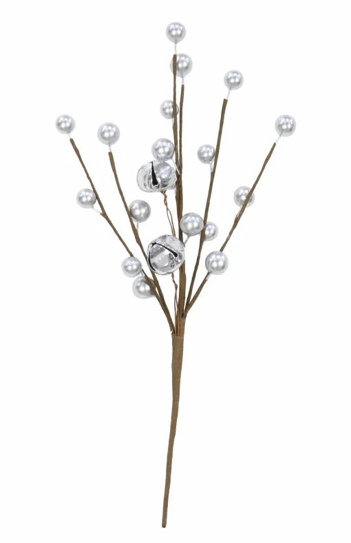 Pick & Berries>Christmas World Berries Pick With Nutbells (25Cm)