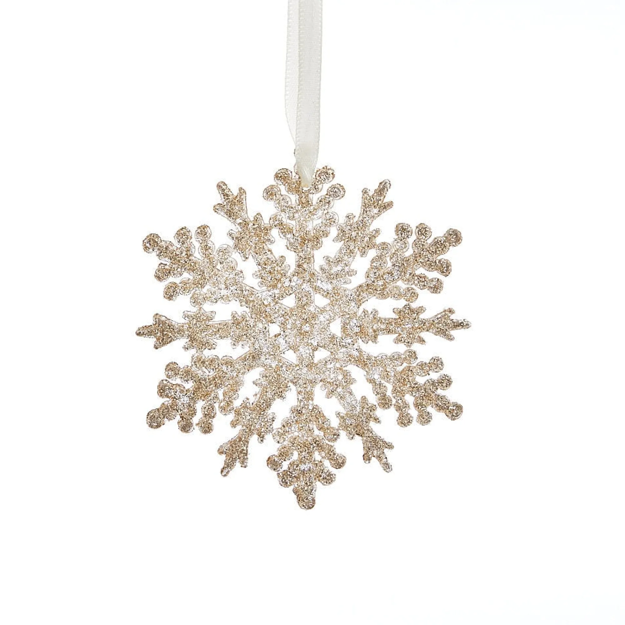 Hanging Decorations>Christmas World Champagne Snowflake Tree Decoration
