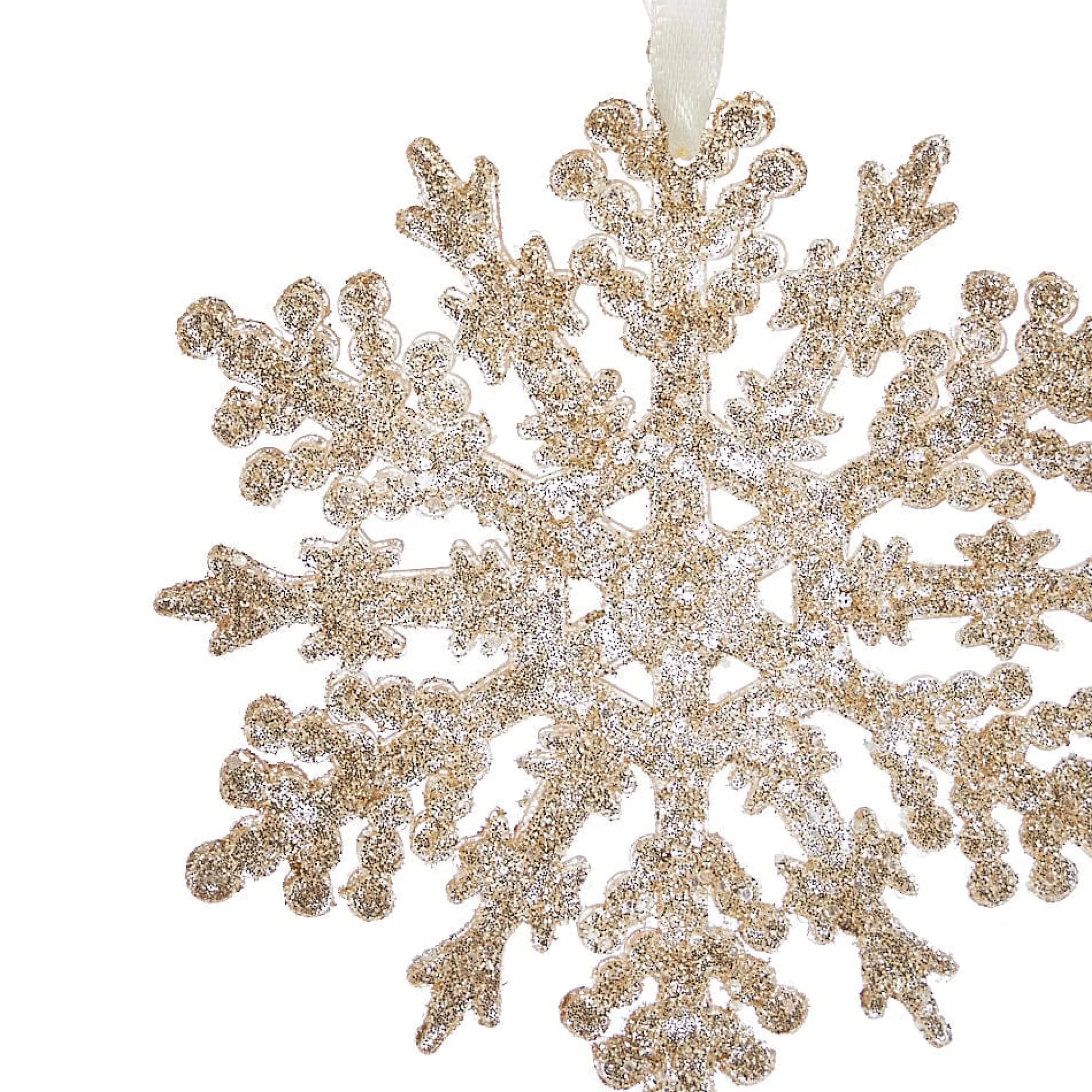 Hanging Decorations>Christmas World Champagne Snowflake Tree Decoration