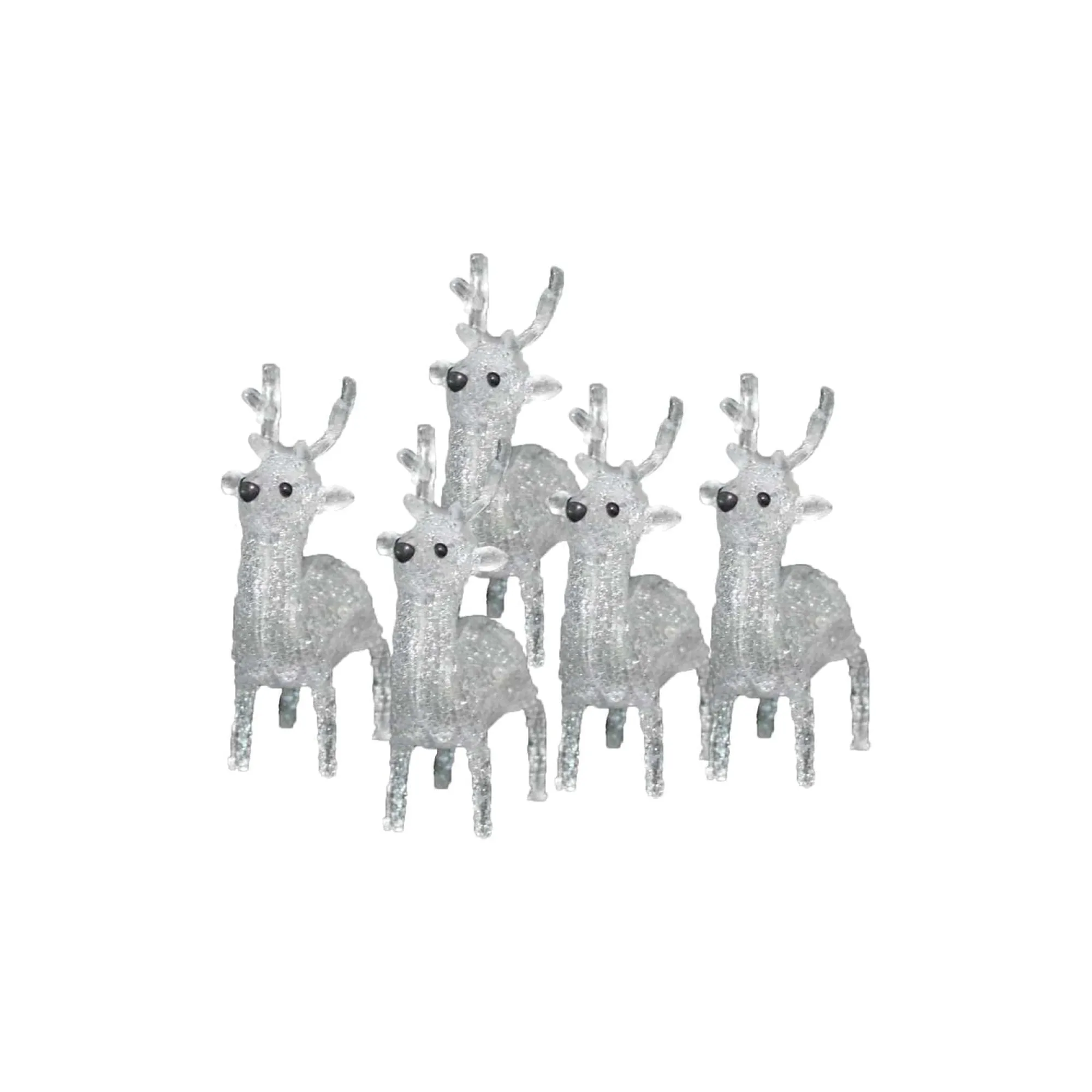 3D & 2D Displays>Christmas World 3D Acrylic Baby Reindeer Set (5Pc)