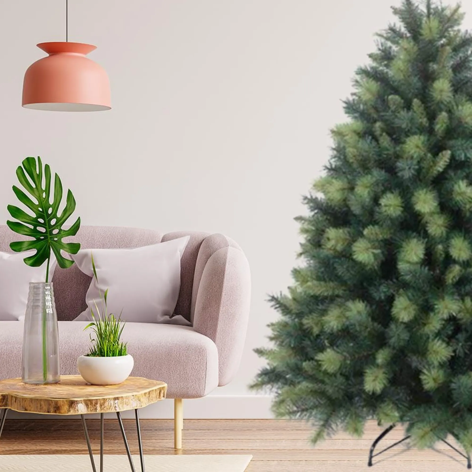 Artificial Trees>Christmas World Evergreen Forest Tree 7Ft (2.1M)