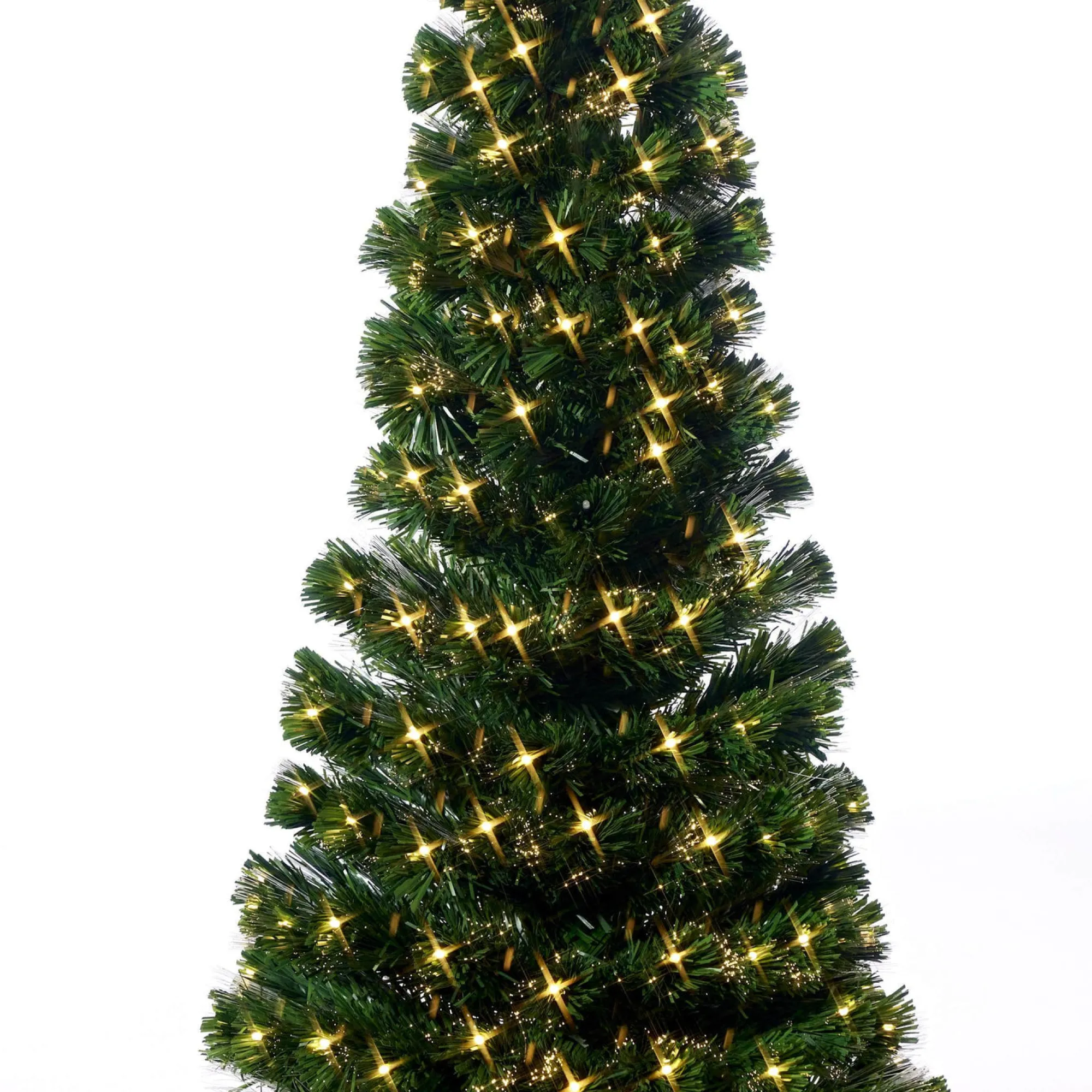 Fibre Optic Trees>Christmas World Fibre Optic Tree Slim With Warm White Leds (1.5M)