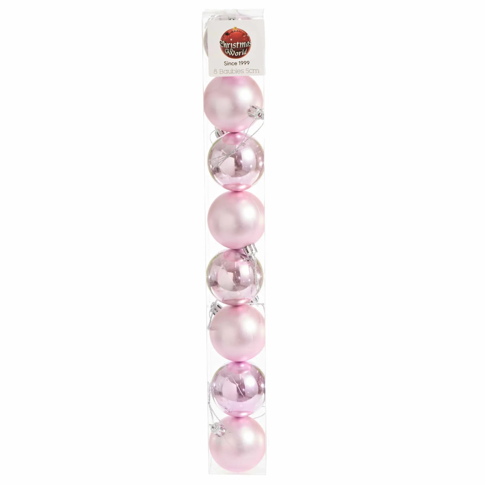 Pretty In Pink & Rose Gold>Christmas World Flamingo Pink Bauble Pack (5Cm)