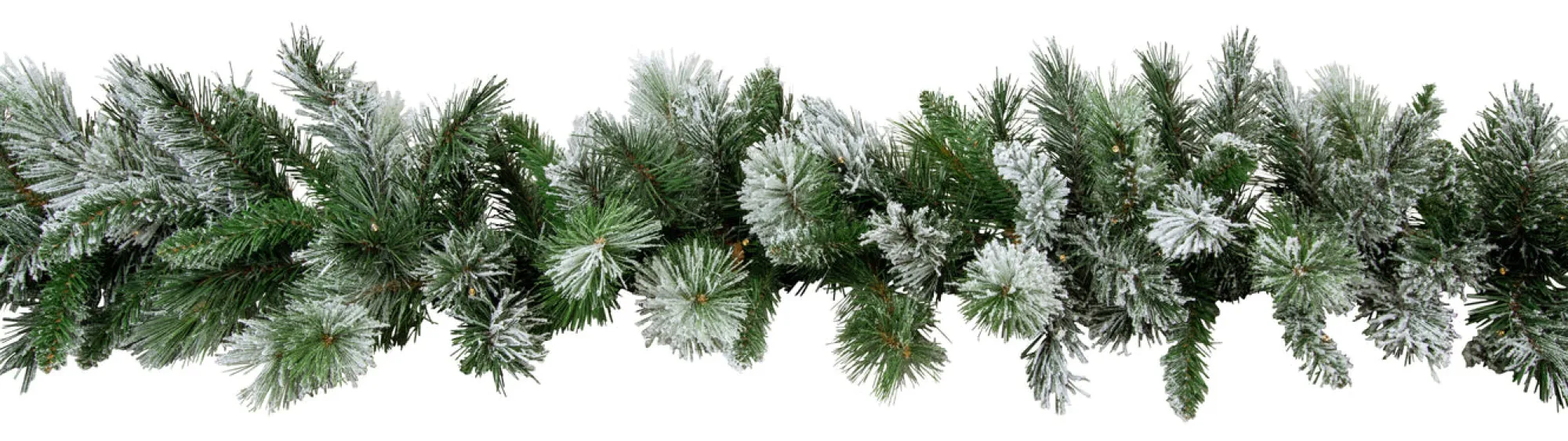 Wreaths, Garlands And Bows>Christmas World Flocked Emerald Angel Garland (2.7M)