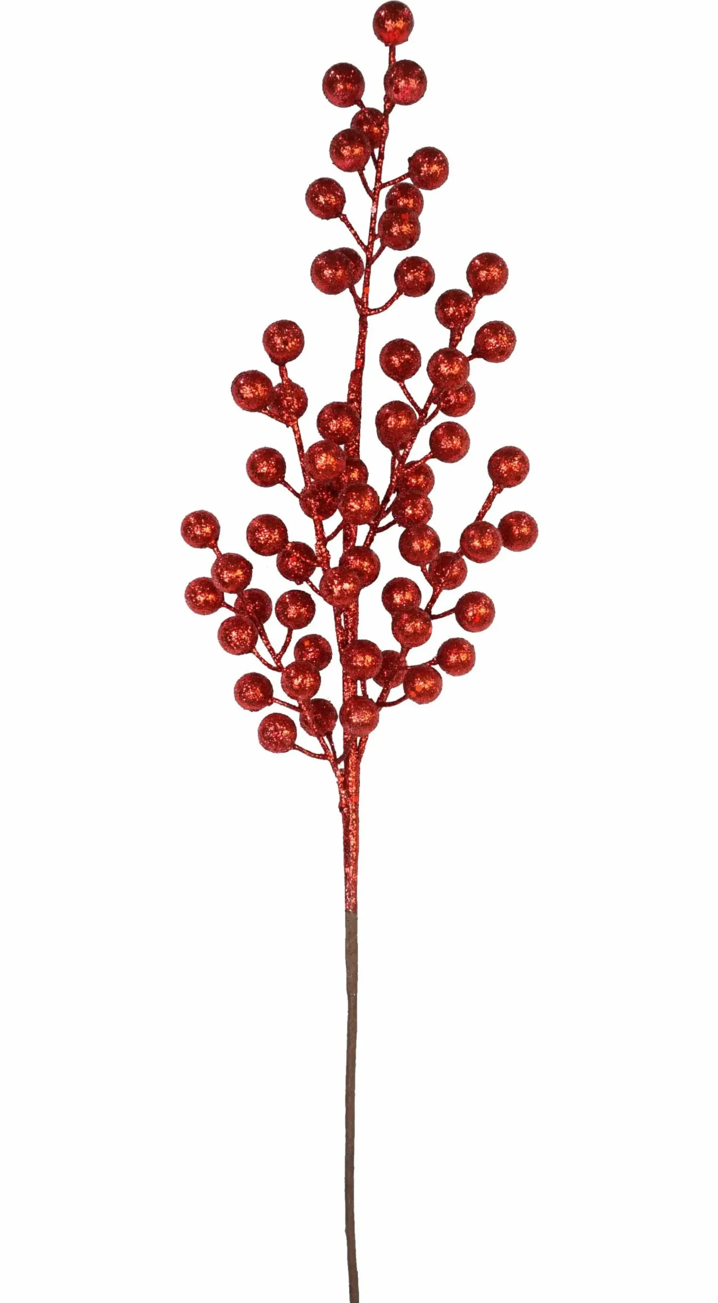 Pretty In Pink & Rose Gold>Christmas World Glitter Berry Spray (70Cm)