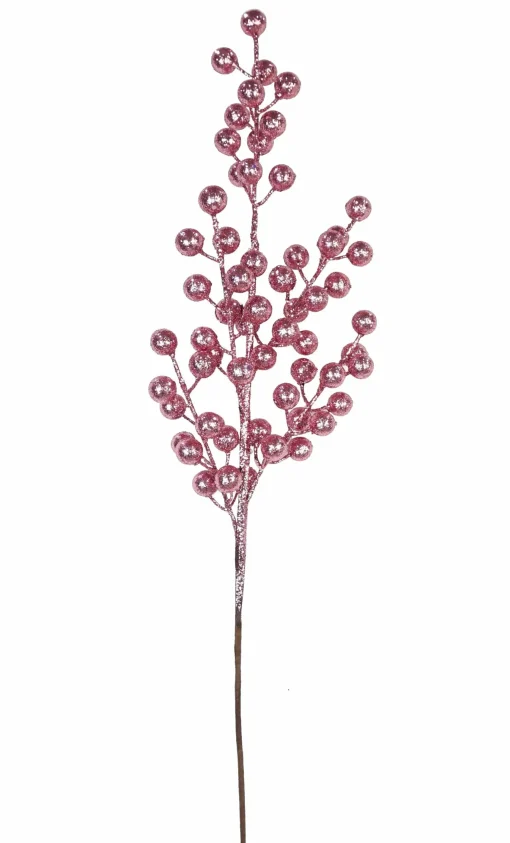 Magical Winter Wonderland>Christmas World Glitter Berry Spray (70Cm)