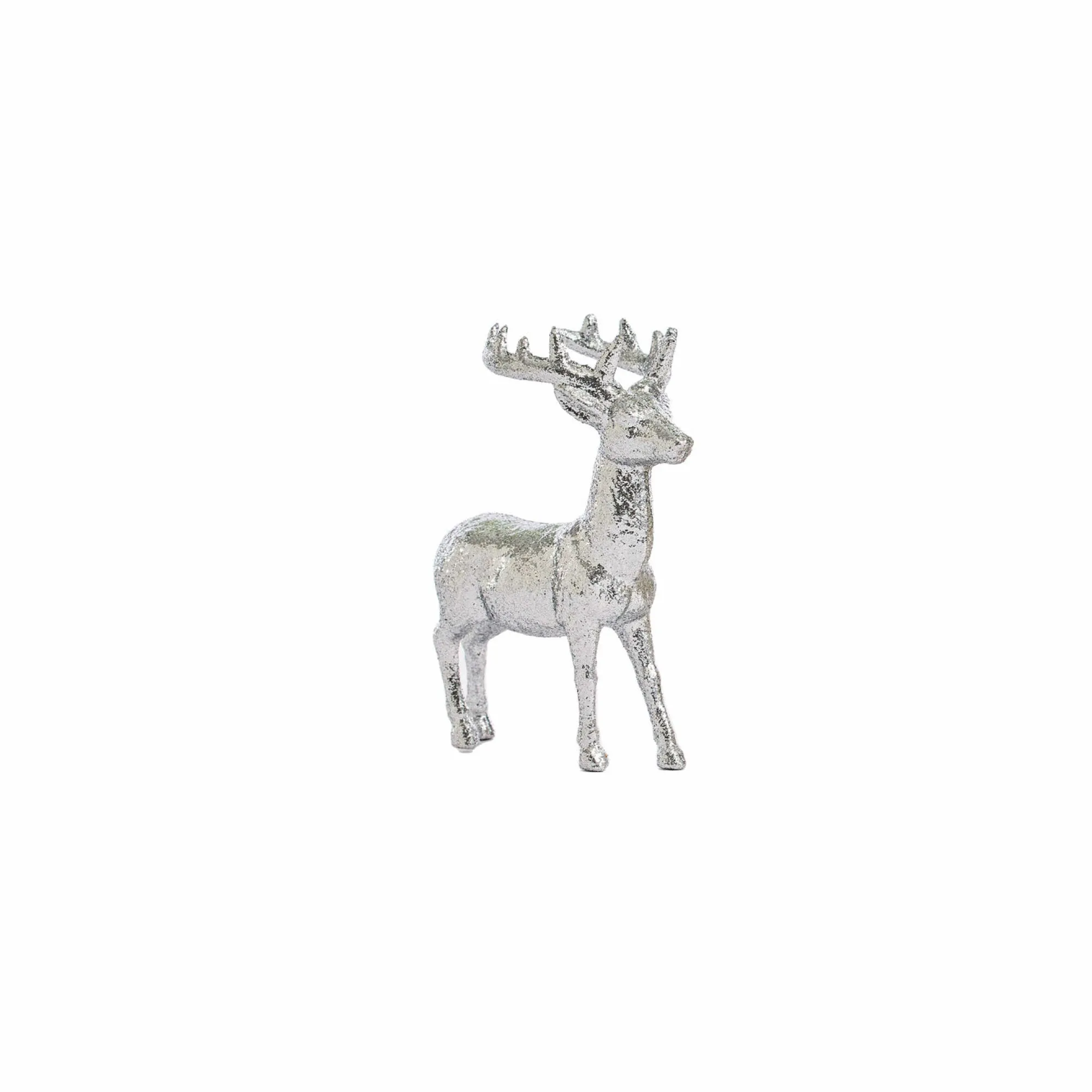 Hanging Decorations>Christmas World Glitter Finish Reindeer Tree Ornament (12.5Cm)
