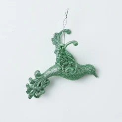 Hanging Decorations></noscript>Christmas World Glitter Hanging Decoration - Silver Dove