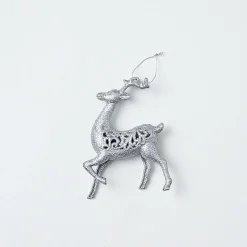 Hanging Decorations></noscript>Christmas World Glitter Hanging Decoration - Silver Dove