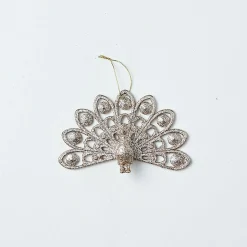 Hanging Decorations></noscript>Christmas World Glitter Hanging Decoration - Silver Dove