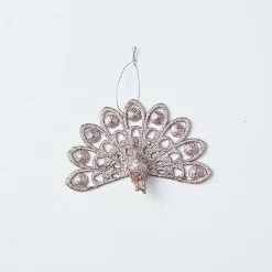 Hanging Decorations></noscript>Christmas World Glitter Hanging Decoration - Silver Dove