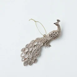 Hanging Decorations></noscript>Christmas World Glitter Hanging Decoration - Silver Dove