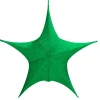 Hanging Decorations>Christmas World Green Pop Up Tinsel Star (65Cm)