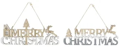 Hanging Decorations>Christmas World Hanging Merry Christmas Sign (30Cm)