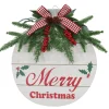 Hanging Decorations>Christmas World Hanging Retro Bauble Plaque (34Cm)
