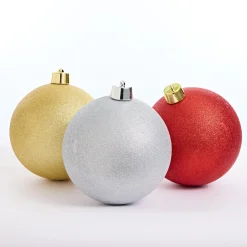 Baubles></noscript>Christmas World Jumbo Glitter Bauble (25Cm)