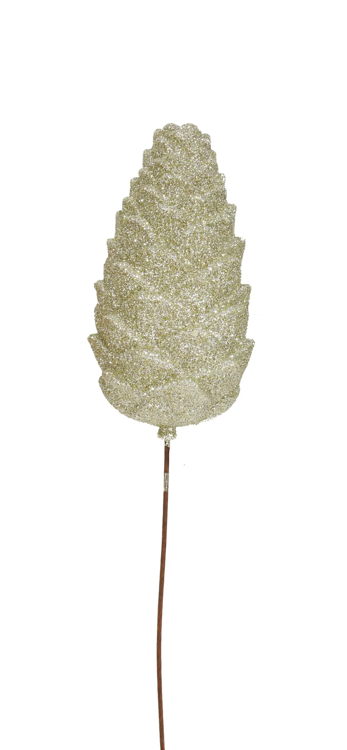 Pretty In Pink & Rose Gold>Christmas World Jumbo Glitter Cone Pick Asst (46Cm)