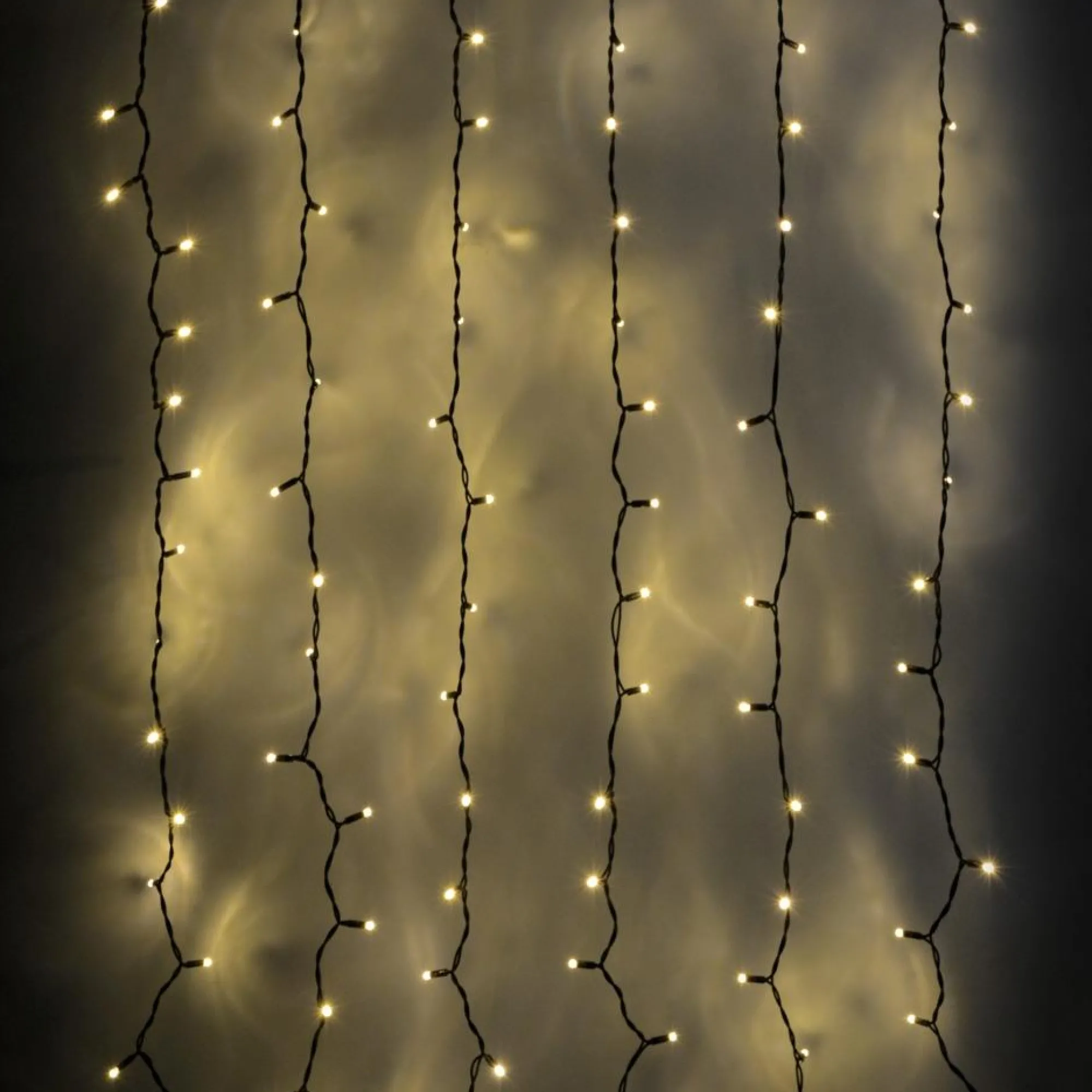 Battery Operated Lights>Christmas World Led Curtain Timer Lights