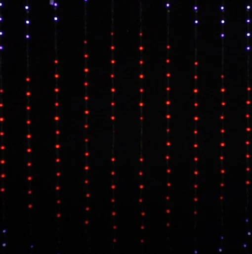 Novelty Lights>Christmas World Led Flex Wire Curtain Lights (Remote Control)