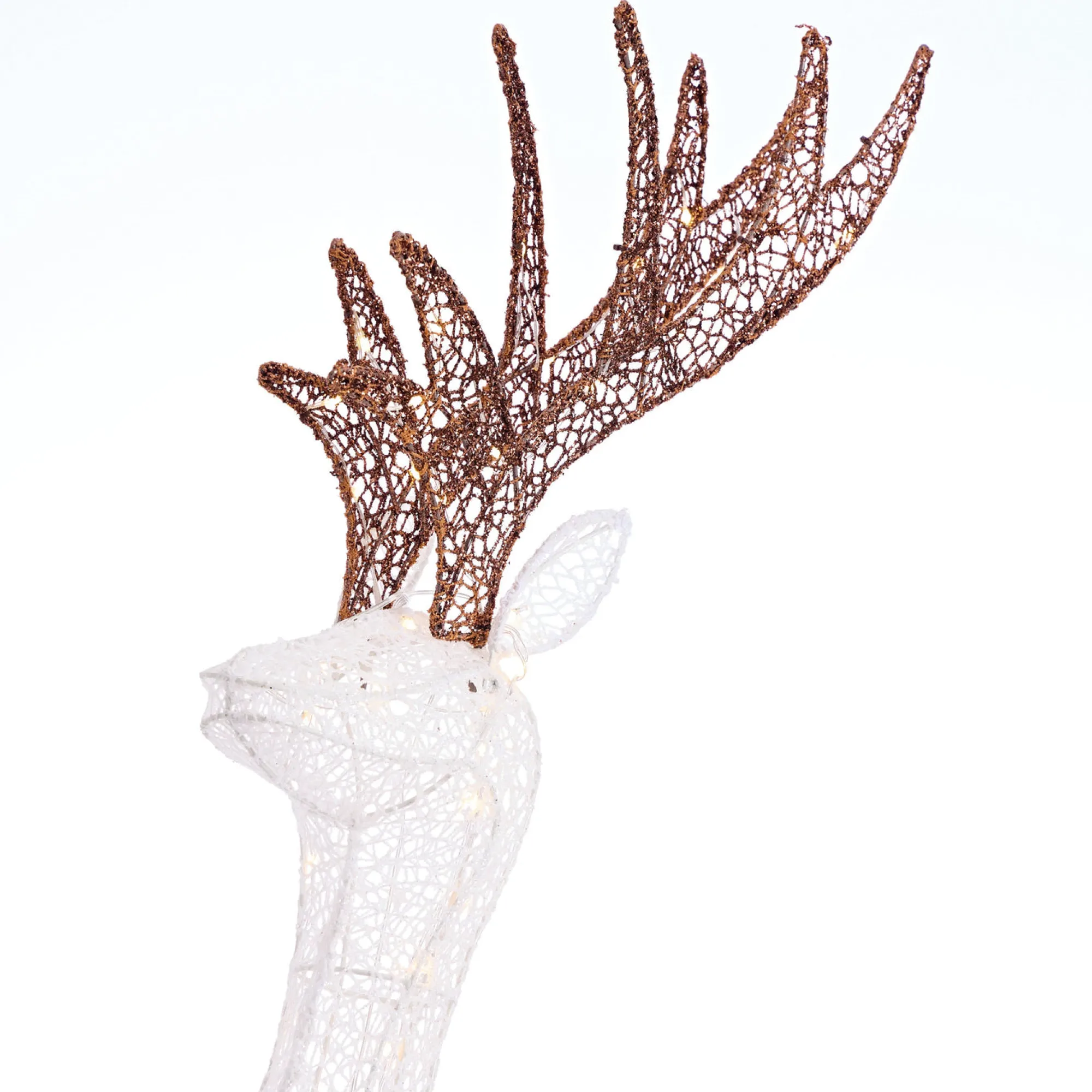3D & 2D Displays>Christmas World Led Glitter Thread Twinkling Reindeer Stag