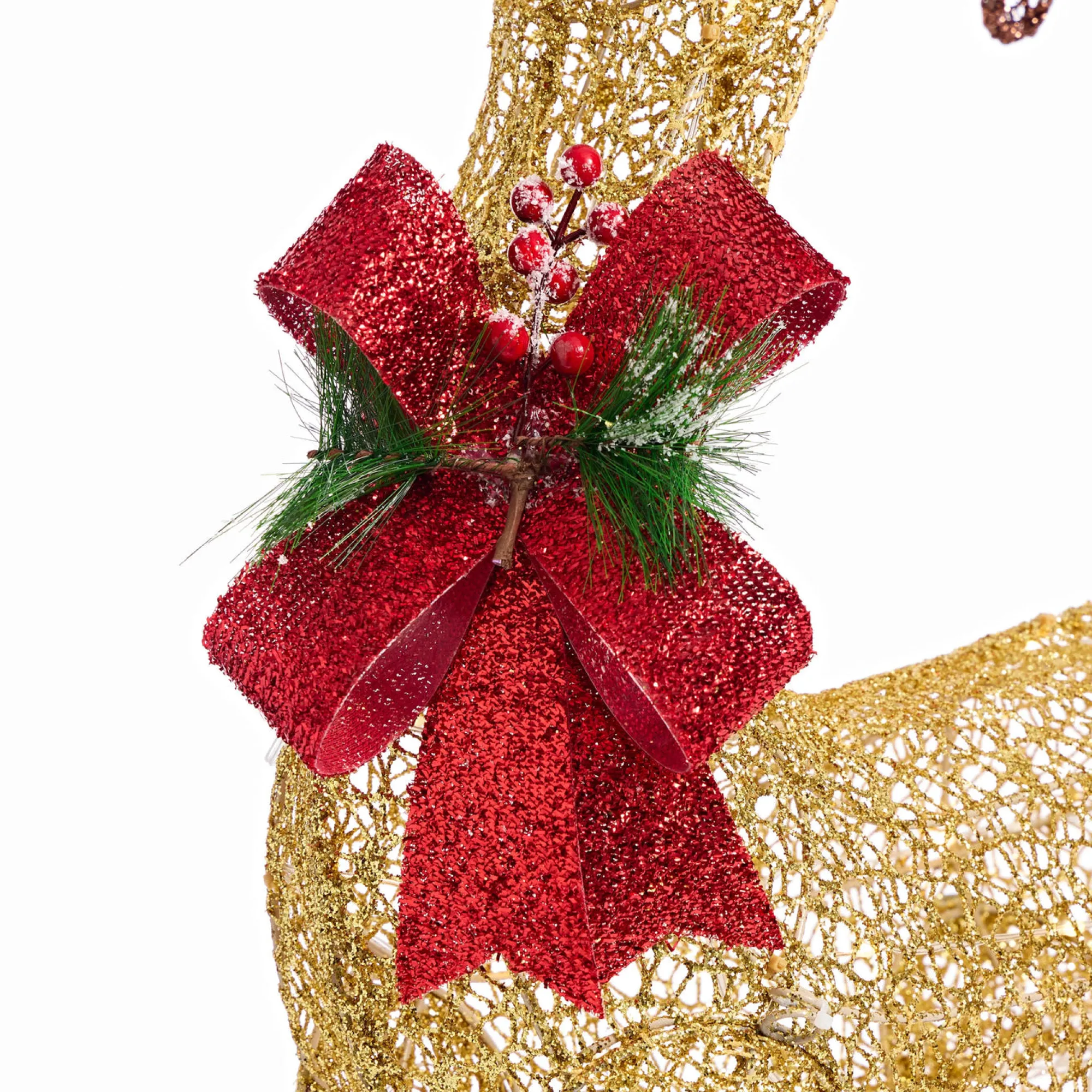 3D & 2D Displays>Christmas World Led Glitter Thread Twinkling Reindeer