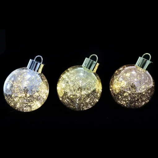 Baubles>Christmas World Light Up Crackle Bauble