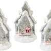 3D & 2D Displays>Christmas World Light Up House With Glitter Snow Asst (29Cm)