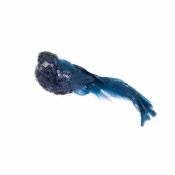 Hanging Decorations>Christmas World Midnight Bird With Clip (16Cm)