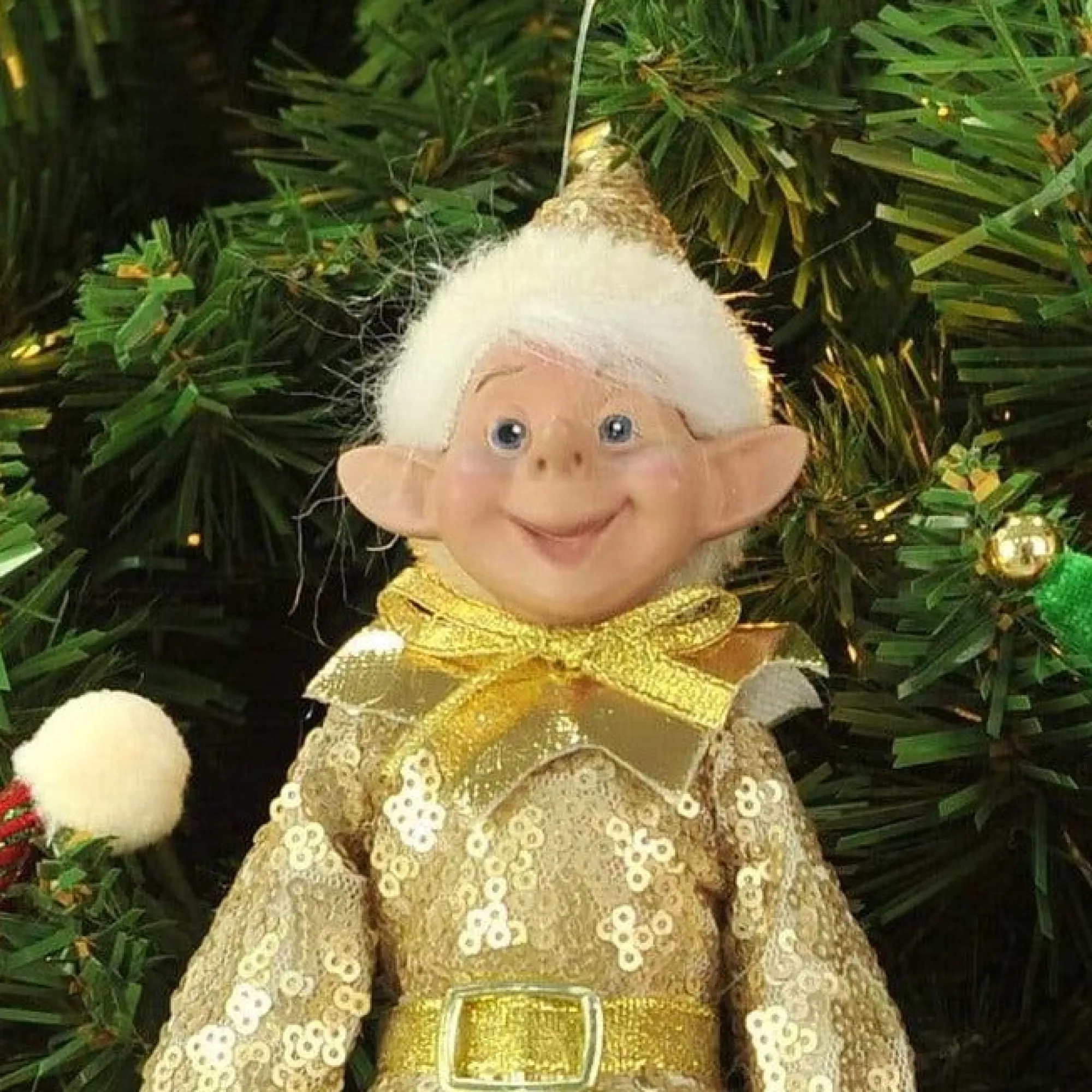 Elf'S Galore>Christmas World Mischievous Elf Doll (25Cm) - Red Hat