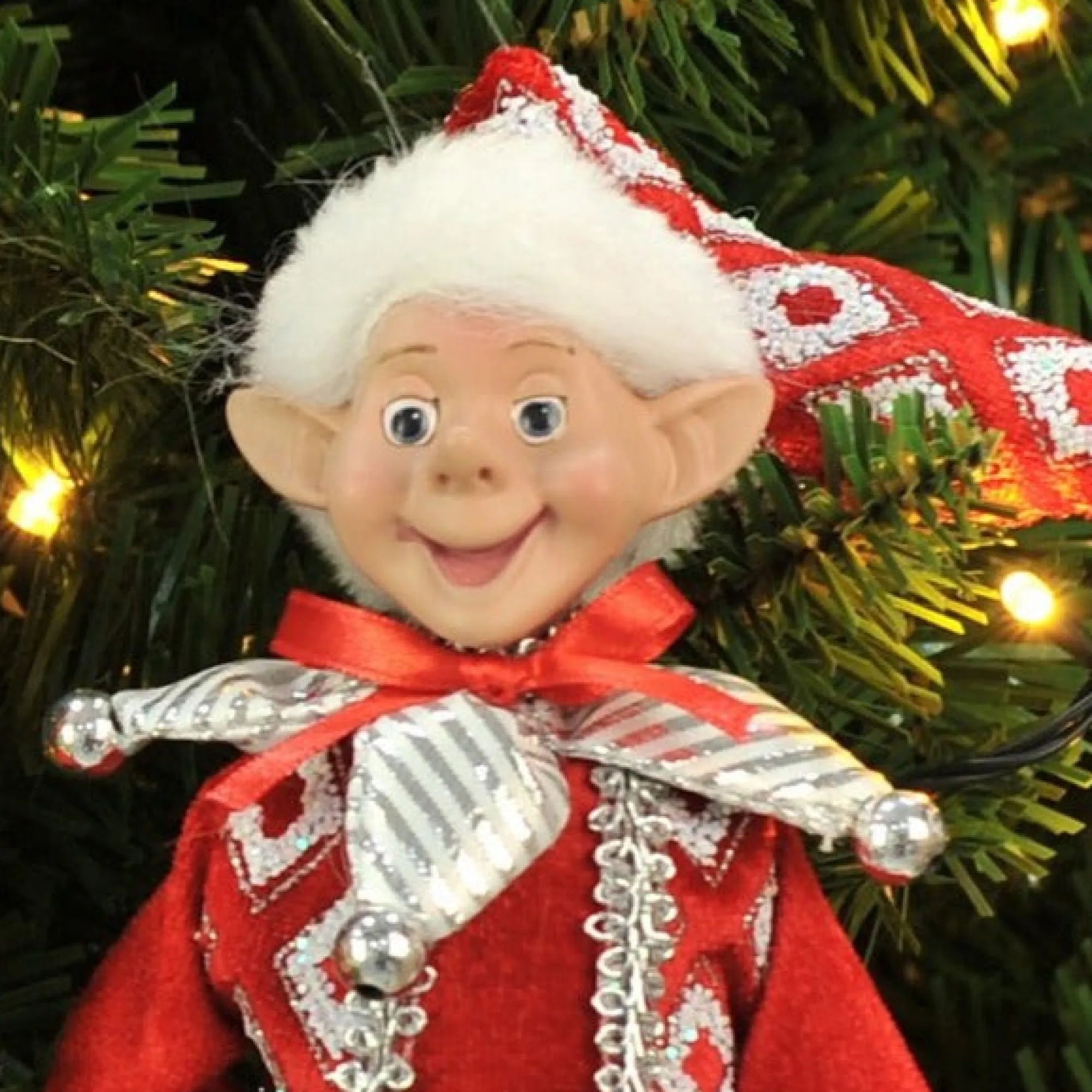 Elf'S Galore>Christmas World Mischievous Elf Doll (25Cm) - Red Hat