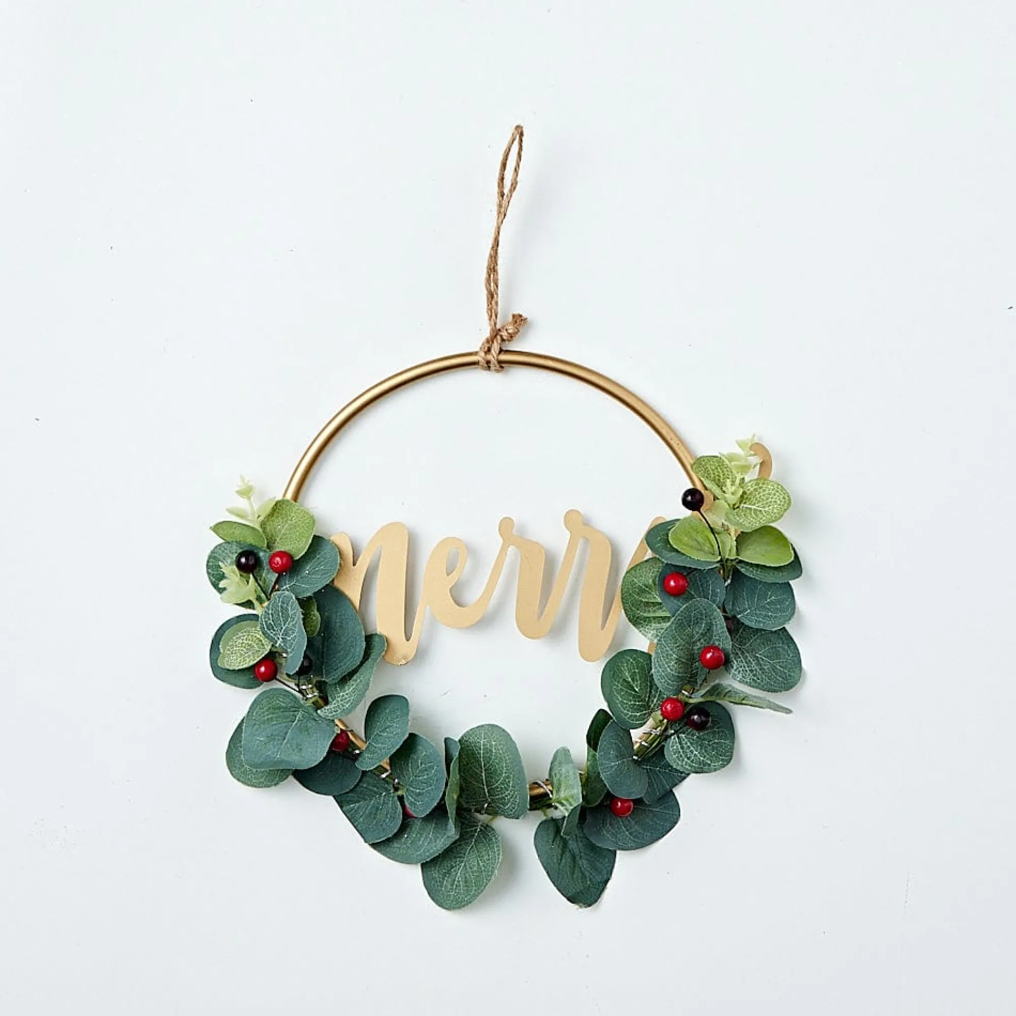 Traditional & Berry>Christmas World Mistletoe Half Wreath (26Cm)