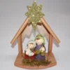 Traditional & Berry>Christmas World Nativity Set Wooden House 13 X 6 X 16.5Cm