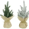 Magical Winter Wonderland>Christmas World Pine Tree Decorated (26Cm) - Natural