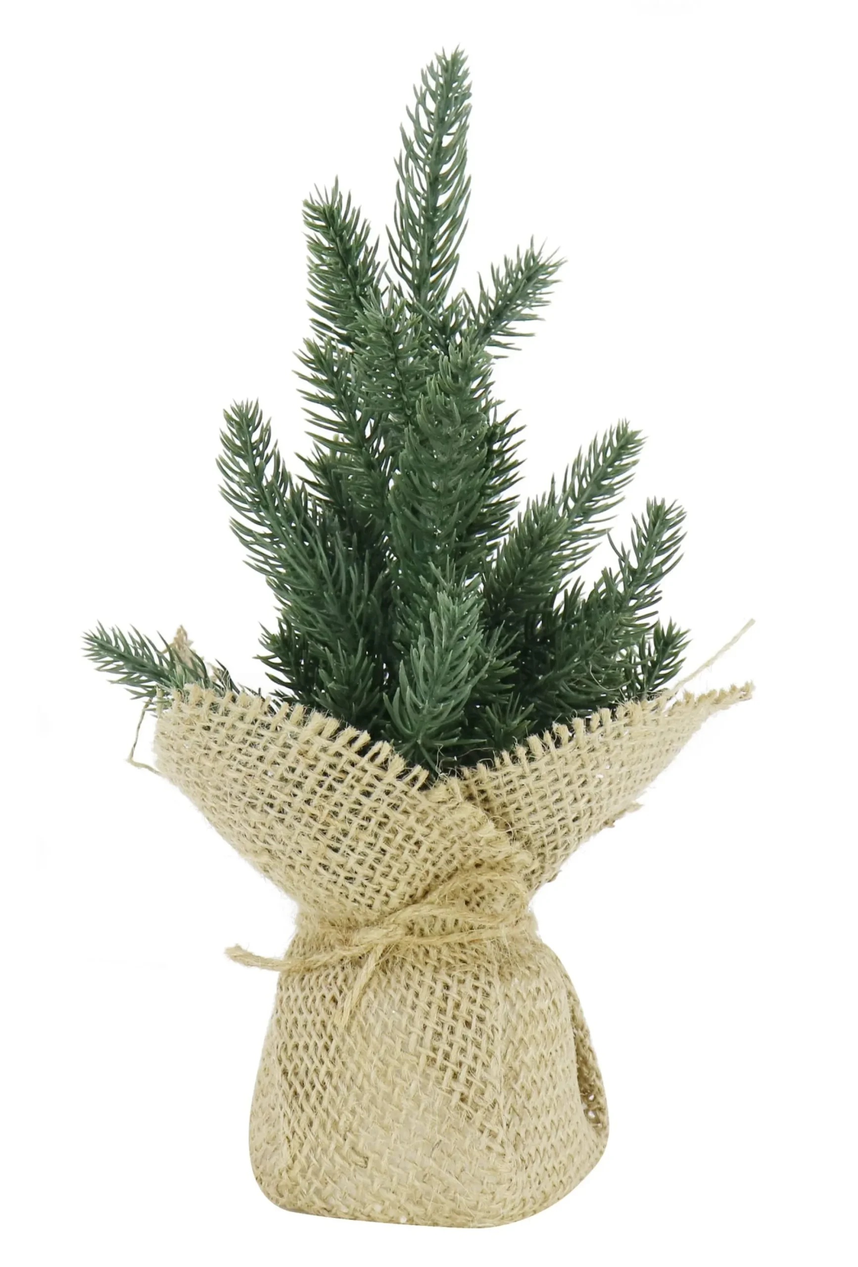 Magical Winter Wonderland>Christmas World Pine Tree Decorated (26Cm) - Natural
