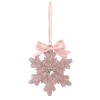 Hanging Decorations>Christmas World Pink Snowflake Tree Decoration