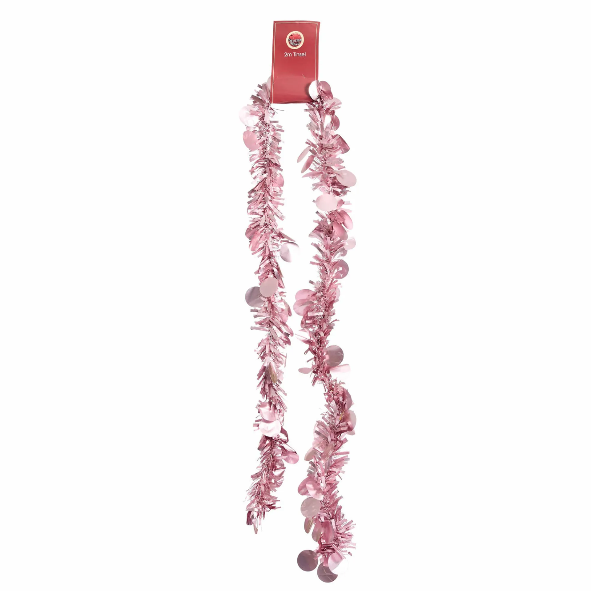 Pretty In Pink & Rose Gold>Christmas World Pink Tinsels (2M) - Chunky