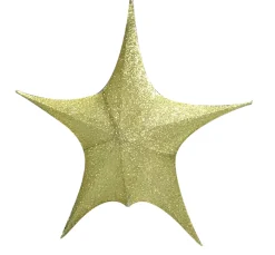 Touch Of Elegance></noscript>Christmas World Pop Up Tinsel Star (65Cm) 2 Asst