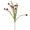 Pick & Berries>Christmas World Red And Green Glitter Stem (75Cm)