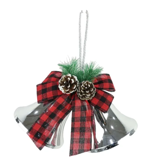 Traditional & Berry>Christmas World Shiny Twin Bells With Bow