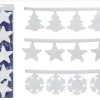 Magical Winter Wonderland>Christmas World Snow Fringe Asst (180Cm) - Stars