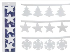 Magical Winter Wonderland>Christmas World Snow Fringe Asst (180Cm) - Stars