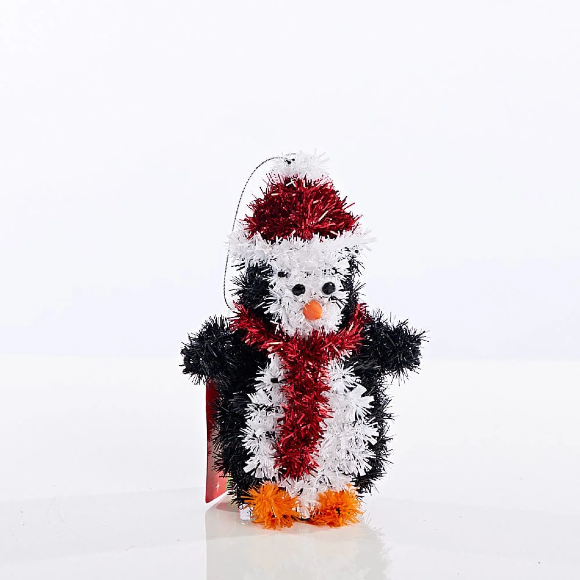 Traditional & Berry>Christmas World Tinsel Decoration 6 Asst - Penguin