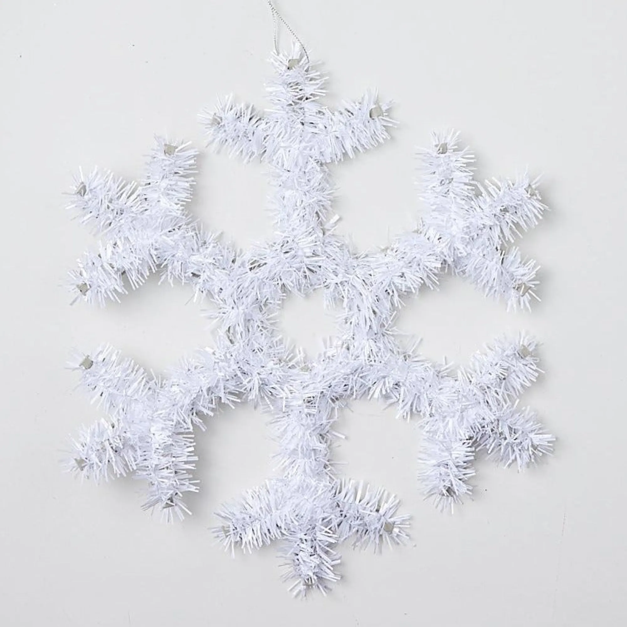 Tinsels>Christmas World Tinsel Snowflake Decoration - Blue