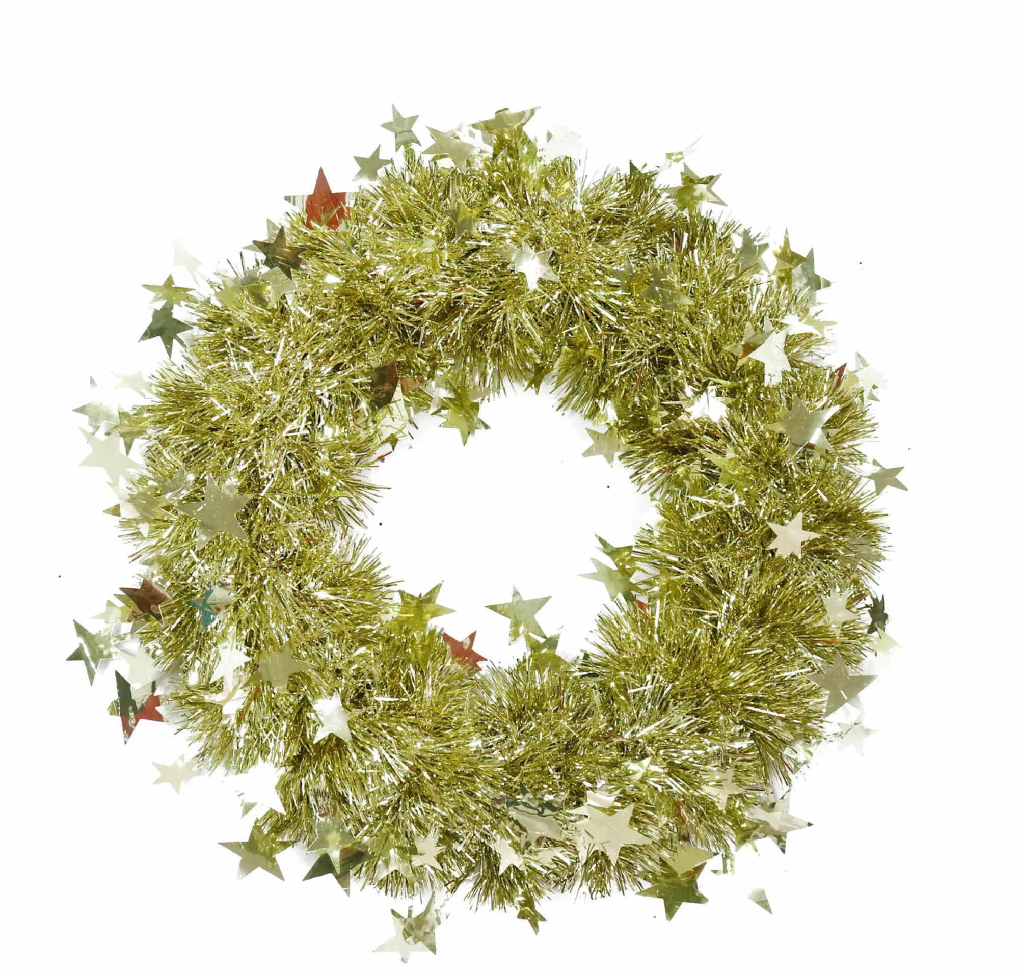 Tinsels>Christmas World Tinsel Starry Wreath Asst (28Cm)