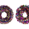 Elf'S Galore>Christmas World Tinsel Wreath With Large Dots (50Cm)