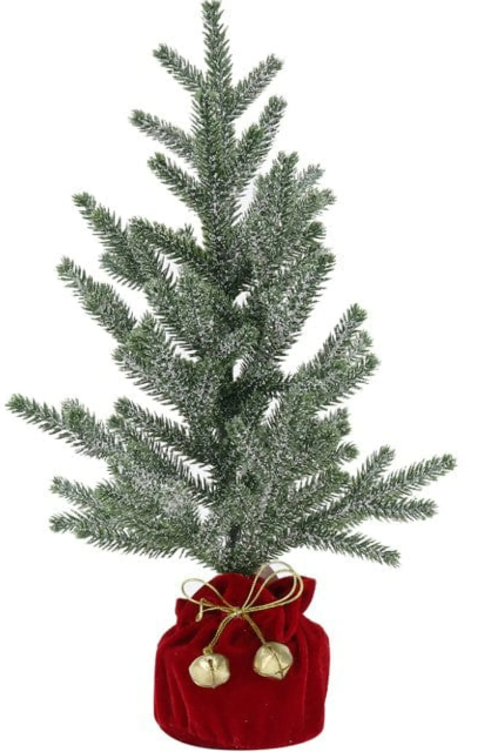 Magical Winter Wonderland>Christmas World Tree In Potted Sack With Nutbells Asst (42/45Cm) - Burlap Sack