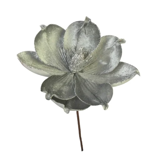 Traditional & Berry>Christmas World Velvet Glitter Magnolia Asst Pick